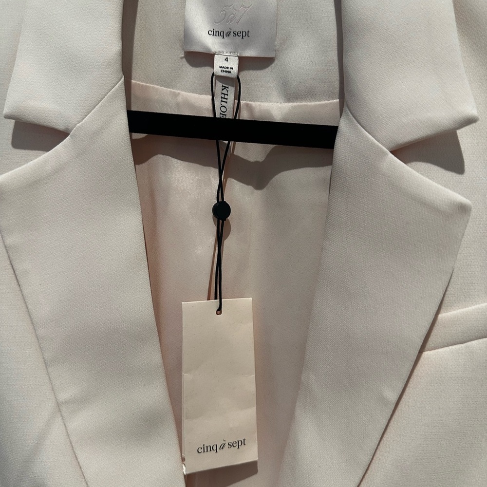 NWT Cinq à Sept Light Pink Crepe Khloe Blazer - Picture 2 of 4